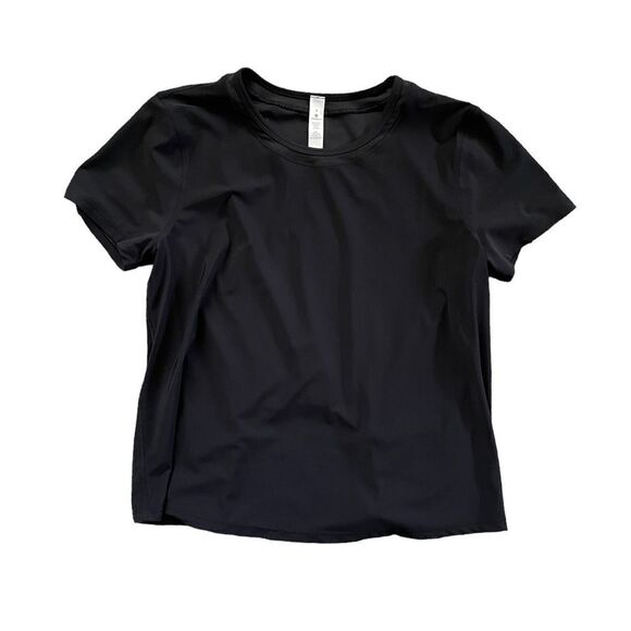 LULULEMON Black Back Cutout Shirt Size 4 - Picture 1 of 5